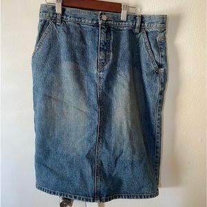 GAP Jean Midi Skirt